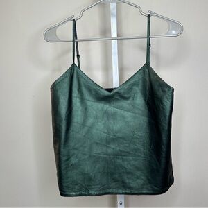 The Kooples Dark Green Camisole Top